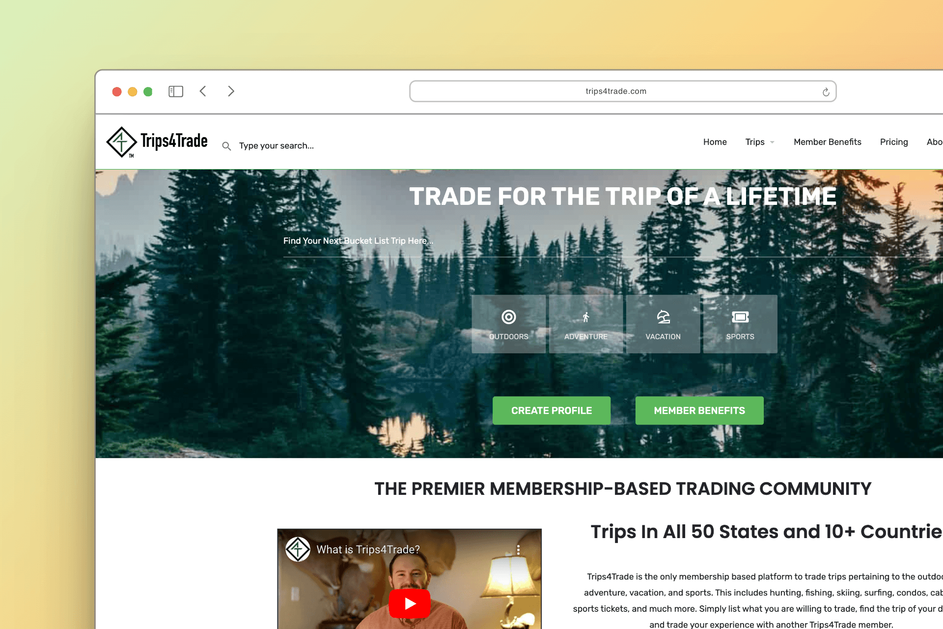 Trips4Trade Website Preview